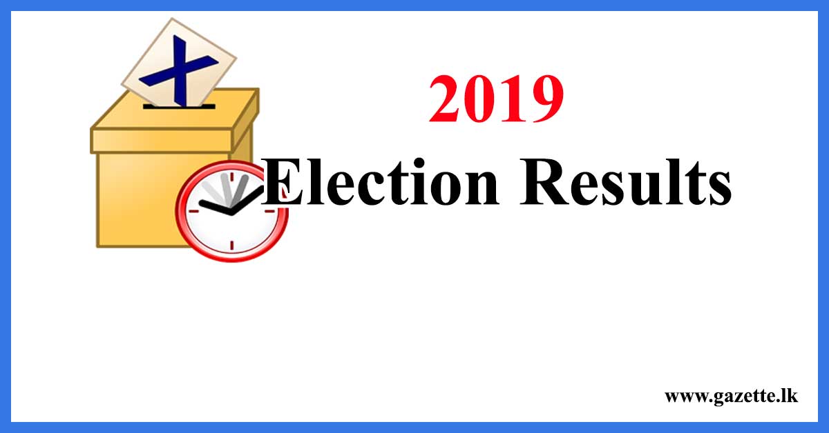 2019 election results