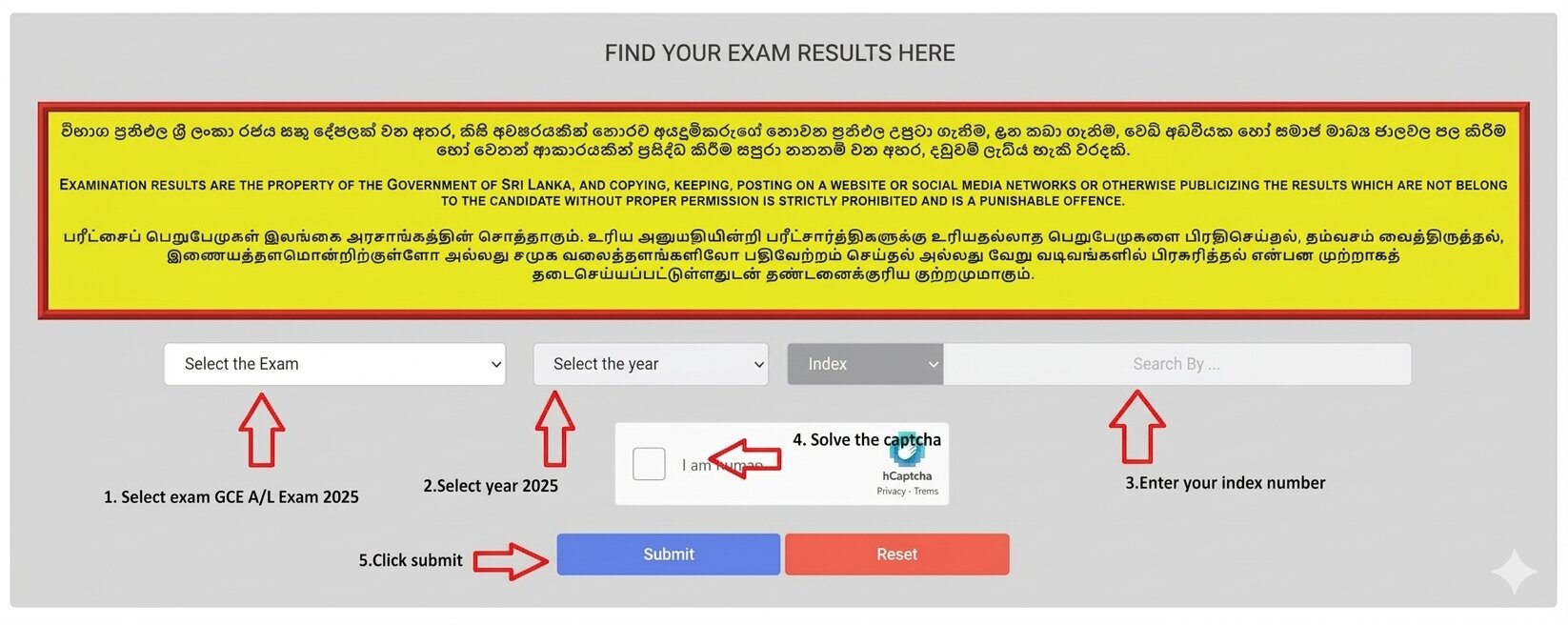 GCE AL Results 2025 (2026)