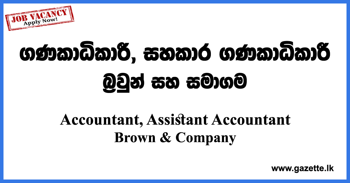 Assistant Accountant Vacancies