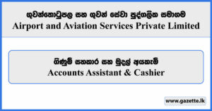 Accounts Assistant & Cashier - Airport and Aviation Services Private Limited Vacancies 2026