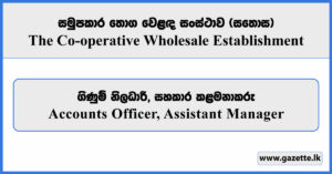Accounts Officer, Assistant Manager - Lanka Sathosa Vacancies 2026