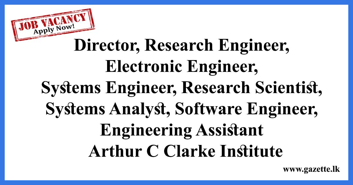 Arthur-C-Clarke-Institute-Vacancies