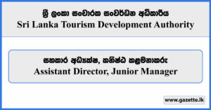 Assistant Director, Junior Manager - Sri Lanka Tourism Development Authority Vacancies 2024
