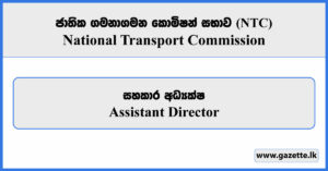 Assistant Director - National Transport Commission Vacancies 2026