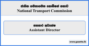 Assistant Director - National Transport Commission Vacancies 2025