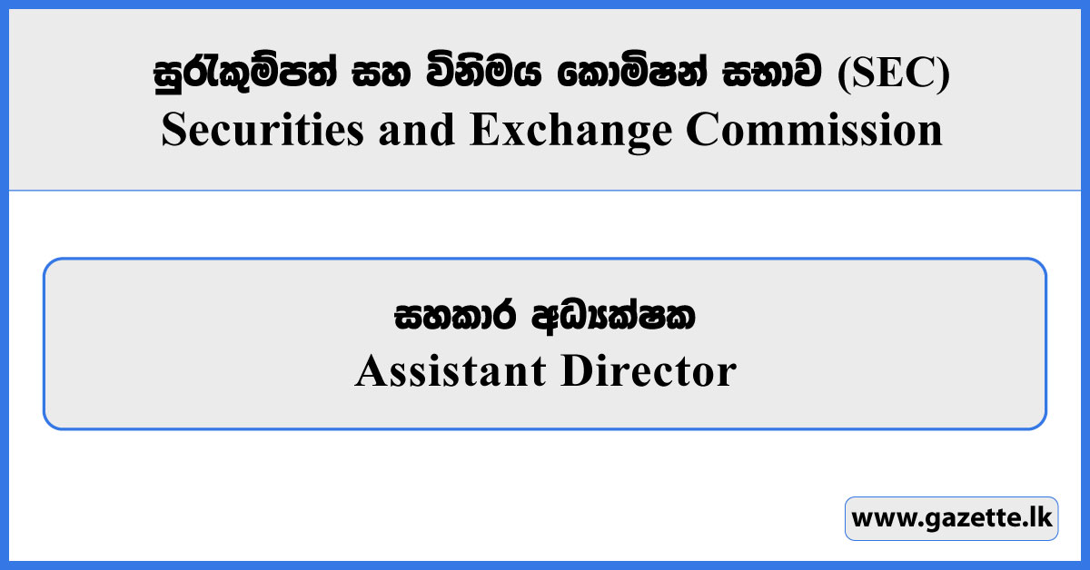 Assistant Director - Securities and Exchange Commission Vacancies 2026