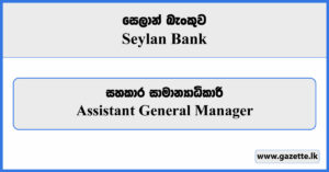 Assistant General Manager - Seylan Bank Vacancies 2023