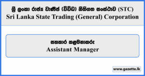 Assistant Manager - State Trading Corporation Vacancies 2025