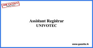 Assistant-Registrar-UNIVOTEC-www.gazette.lk