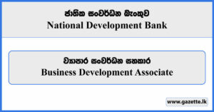 Business Development Associate - National Development Bank Vacancies 2023