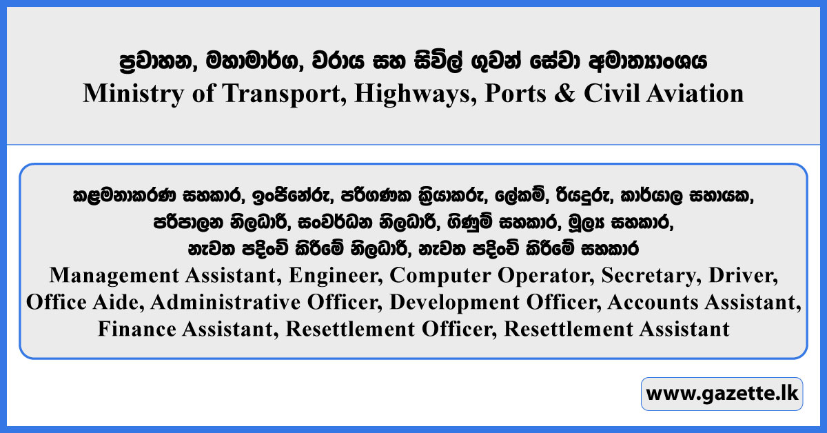 Central Expressway Project Vacancies - Ministry of Transport, Highways, Ports and Civil Aviation 2025