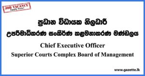 Chief Executive Officer - Superior Courts Complex Board of Management Vacancies 2023
