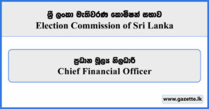 Chief Financial Officer - Election Commission of Sri Lanka Vacancies 2026