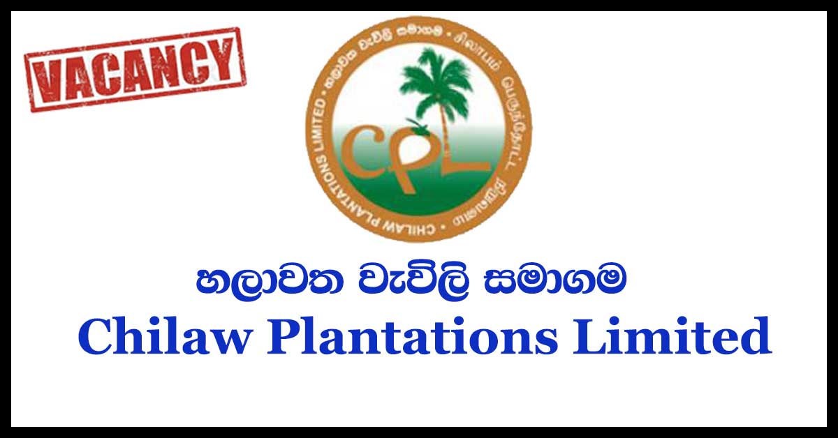 Secretary to General Manager - Chilaw Plantations Limited