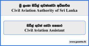 Civil Aviation Assistant - Civil Aviation Authority Job Vacancies 2024