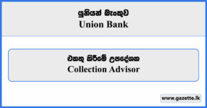Collection Advisor - Union Bank Vacancies 2024