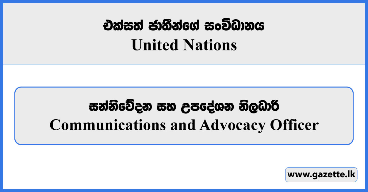 Communications and Advocacy Officer - UN Women Vacancies 2025