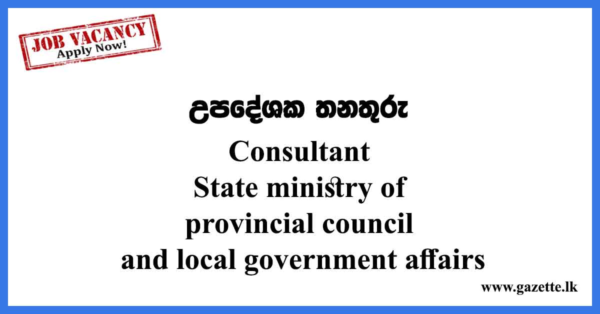 Consultant---Satet-Ministry-of-Provincial-Affairs