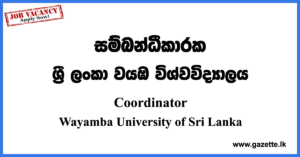 Coordinator External Affairs