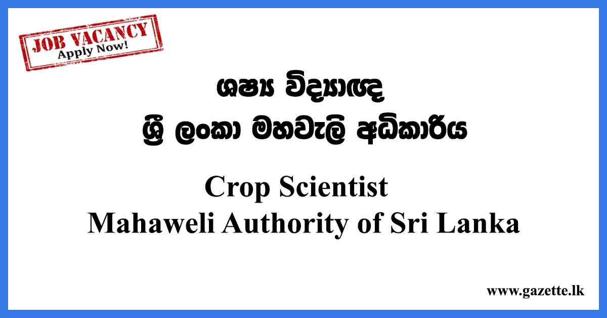 Crop-Scientist-Mahaweli-Authority