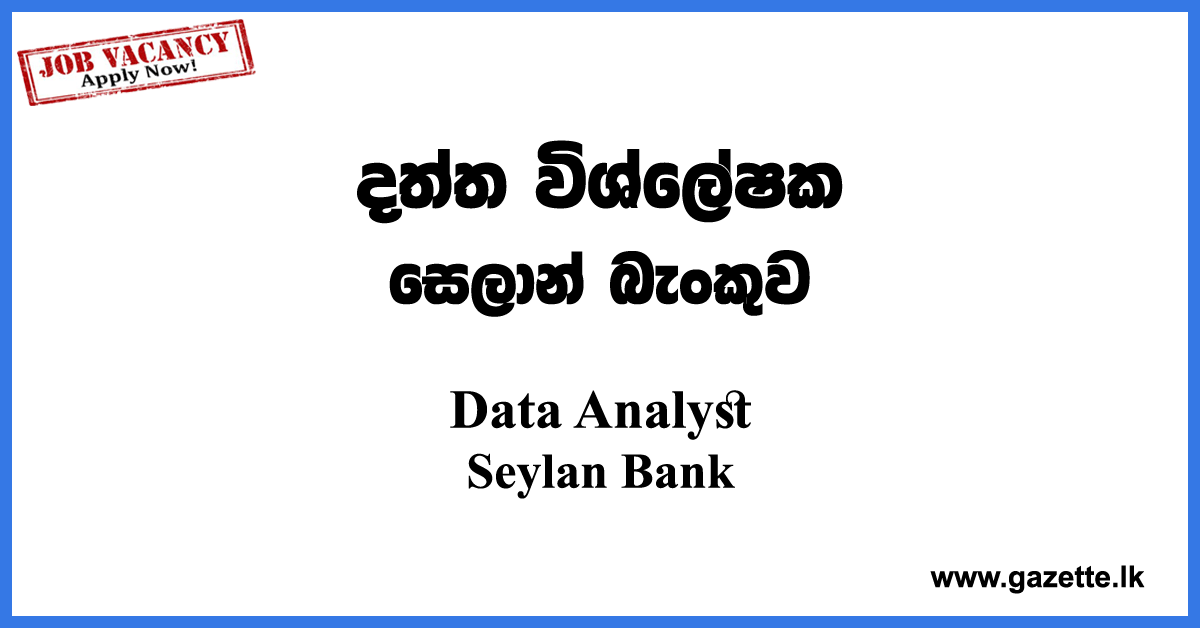 Data-Analyst-Seylan-Bank-www.gazette.lk