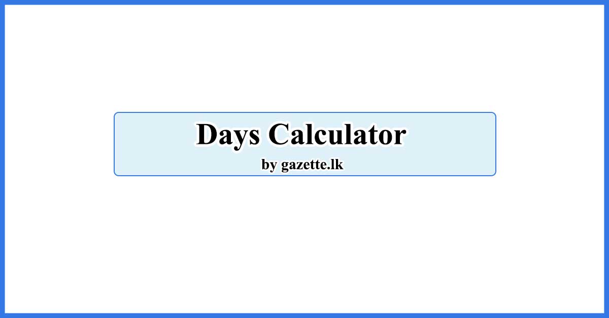 Days Calculator