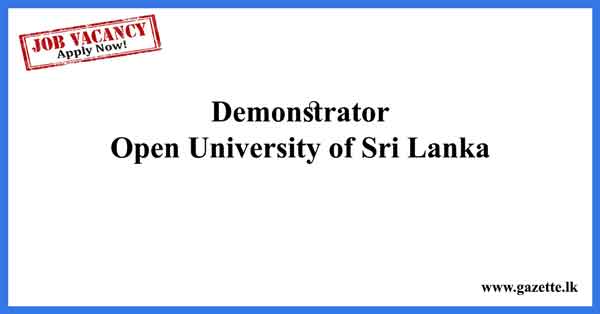 Demonstrator-Open-University-of-Sri-Lanka