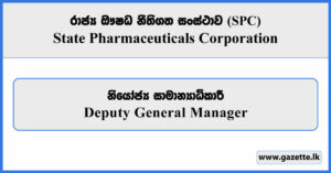 Deputy General Manager - State Pharmaceuticals Corporation (SPC) Vacancies 2026