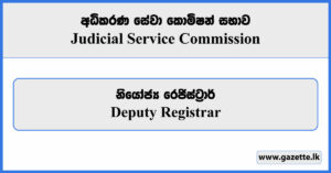 Deputy Registrar - Judicial Service Commission Vacancies 2023