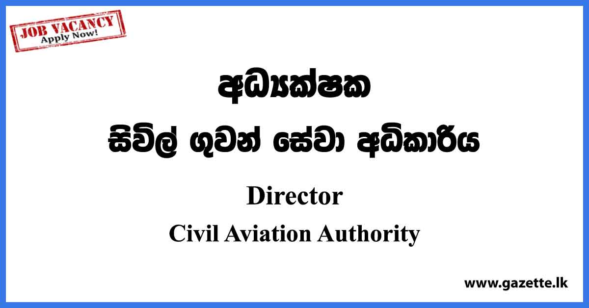 Director - Civil Aviation Authority Vacancies 2023