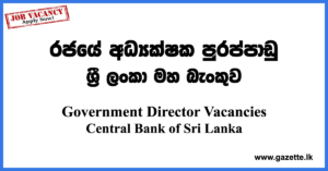 Government Director Vacancies
