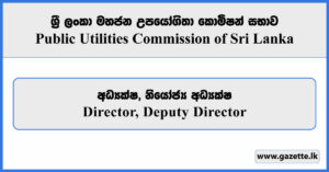 Director, Deputy Director - PUCSL Vacancies 2025