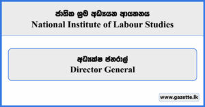 Director General - National Institute of Labour Studies Vacancies 2025