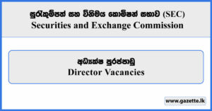Director - Securities and Exchange Commission (SEC) Vacancies 2026
