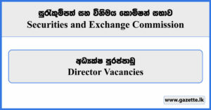 Director - Securities and Exchange Commission Vacancies 2024