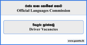 Driver - Official Languages Commission Vacancies 2025