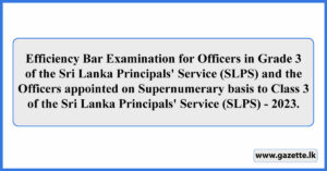 EB Exam Results of SLPS Grade III Released 2023