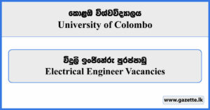 Electrical Engineer - University of Colombo Vacancies 2024