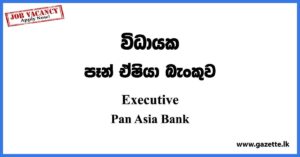 Executive - Pan Asia Bank Vacancies 2023