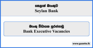 Executive - Seylan Bank Vacancies 2024