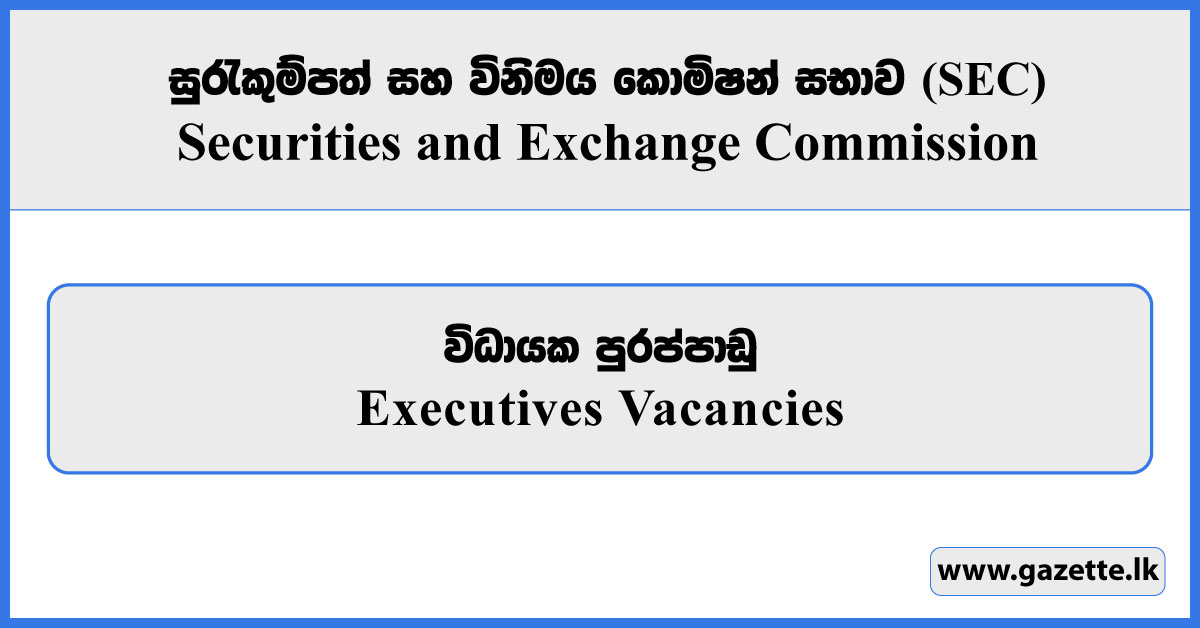 Executives - Securities and Exchange Commission Vacancies 2026
