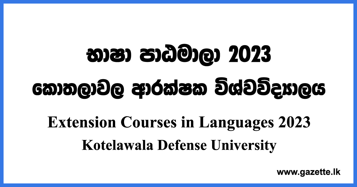 Extension Courses in Languages