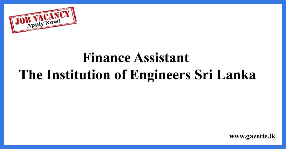 Finance-Assistant-The-Institution-of-Engineers-Sri-Lanka