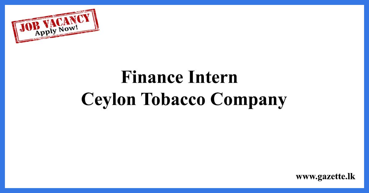 Finance-Intern---Ceylon-Tobacco-Company