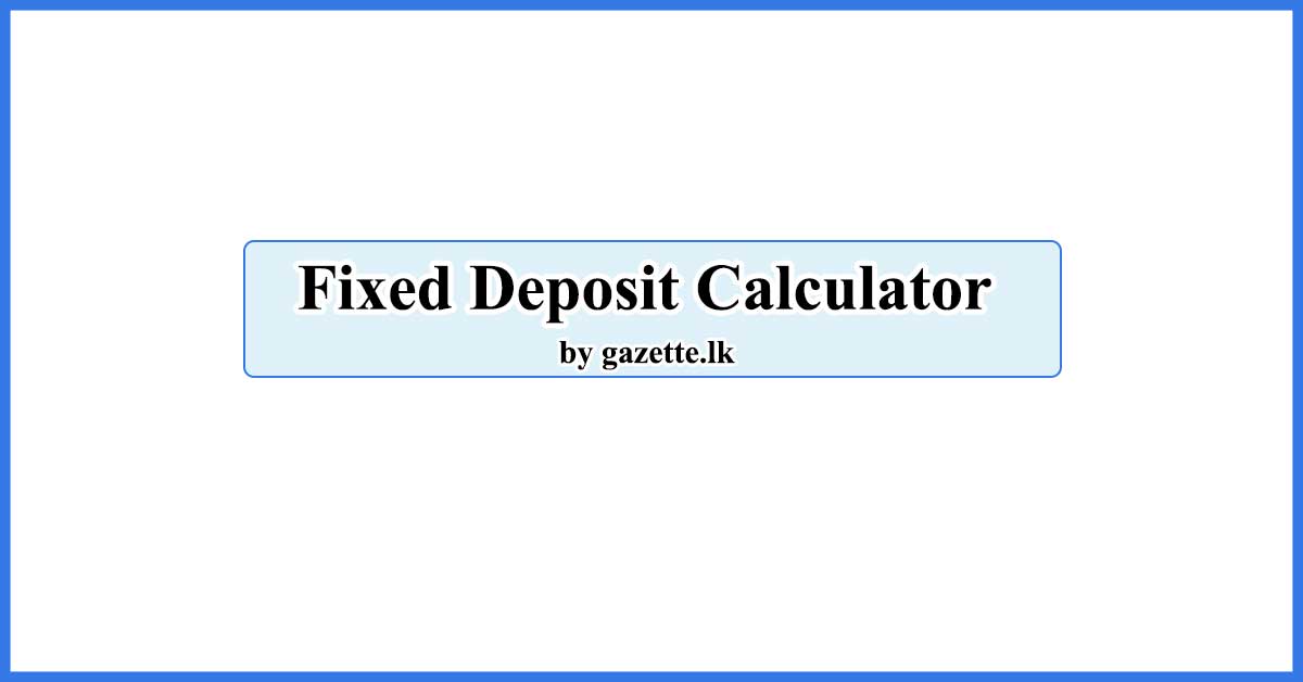 Fixed-Deposit-Calculator