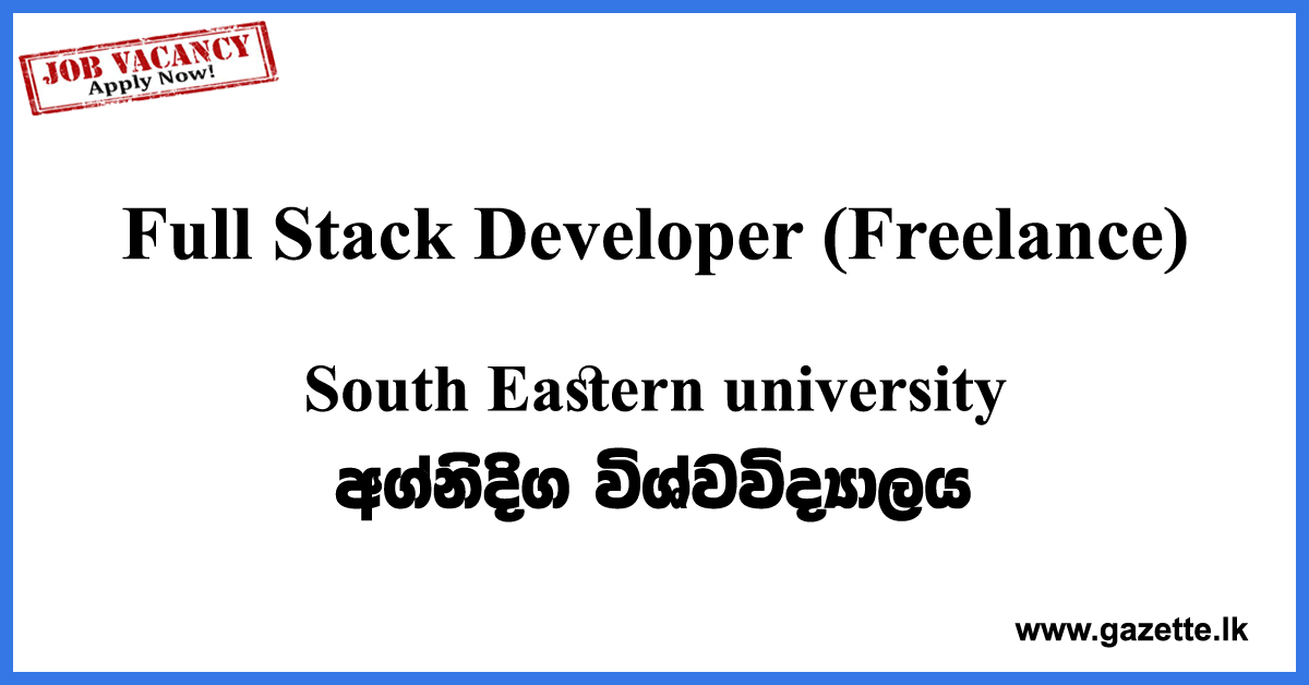 Full-Stack-Freelance-Developer-SEUSL-www.gazette.lk