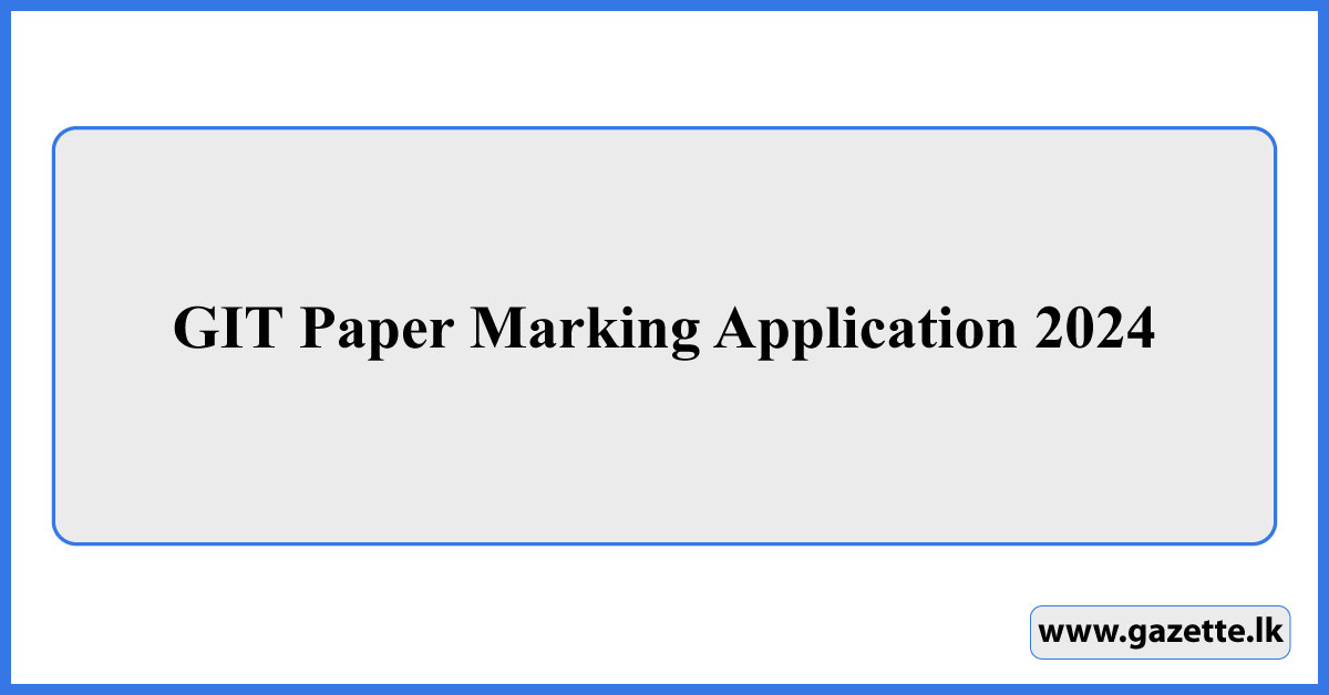 GIT Paper Marking Application 2024