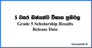 Grade 5 Scholarship Results