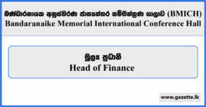 Head of Finance - BMICH Vacancies 2024