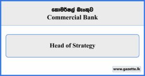 Head of Strategy - Commercial Bank Vacancies 2026